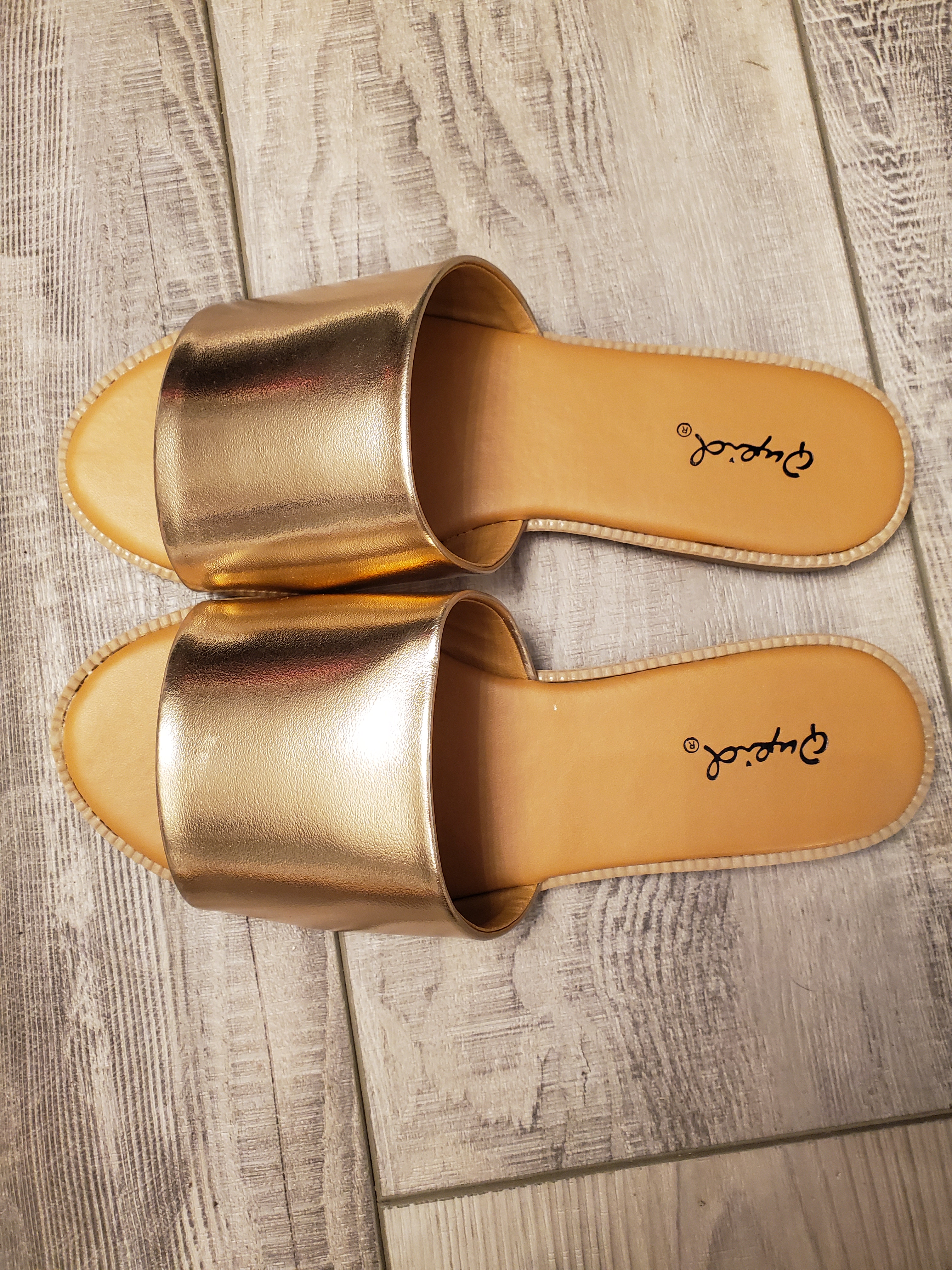 Rose Gold Basic Single Band Slides - Image 2