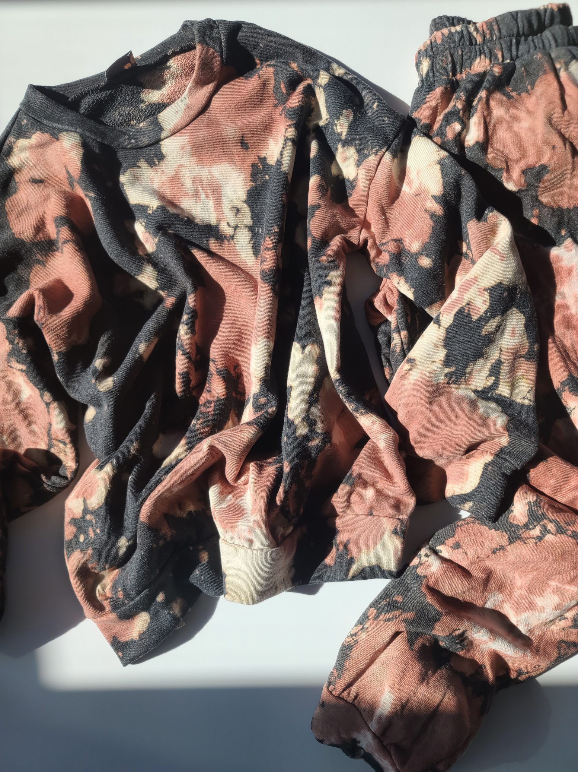 Mocha Tie-Dye Jogger Set