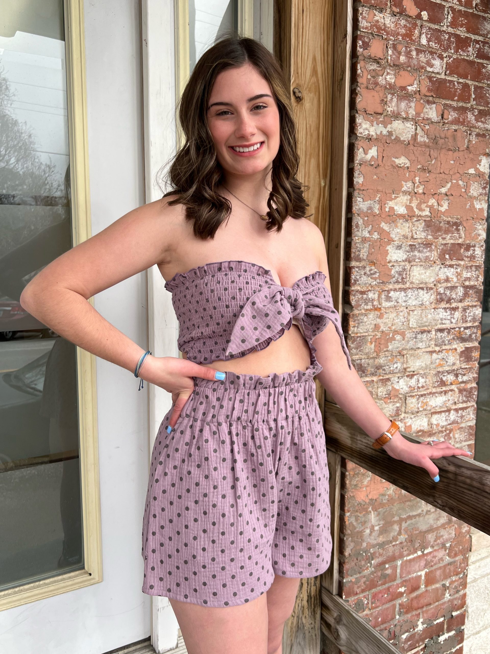 Fields of lavender two-piece set