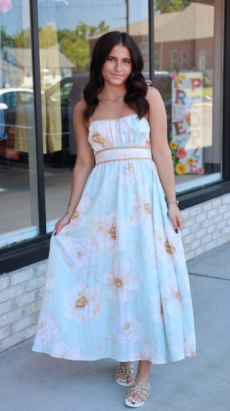 Watercolor Floral Dress