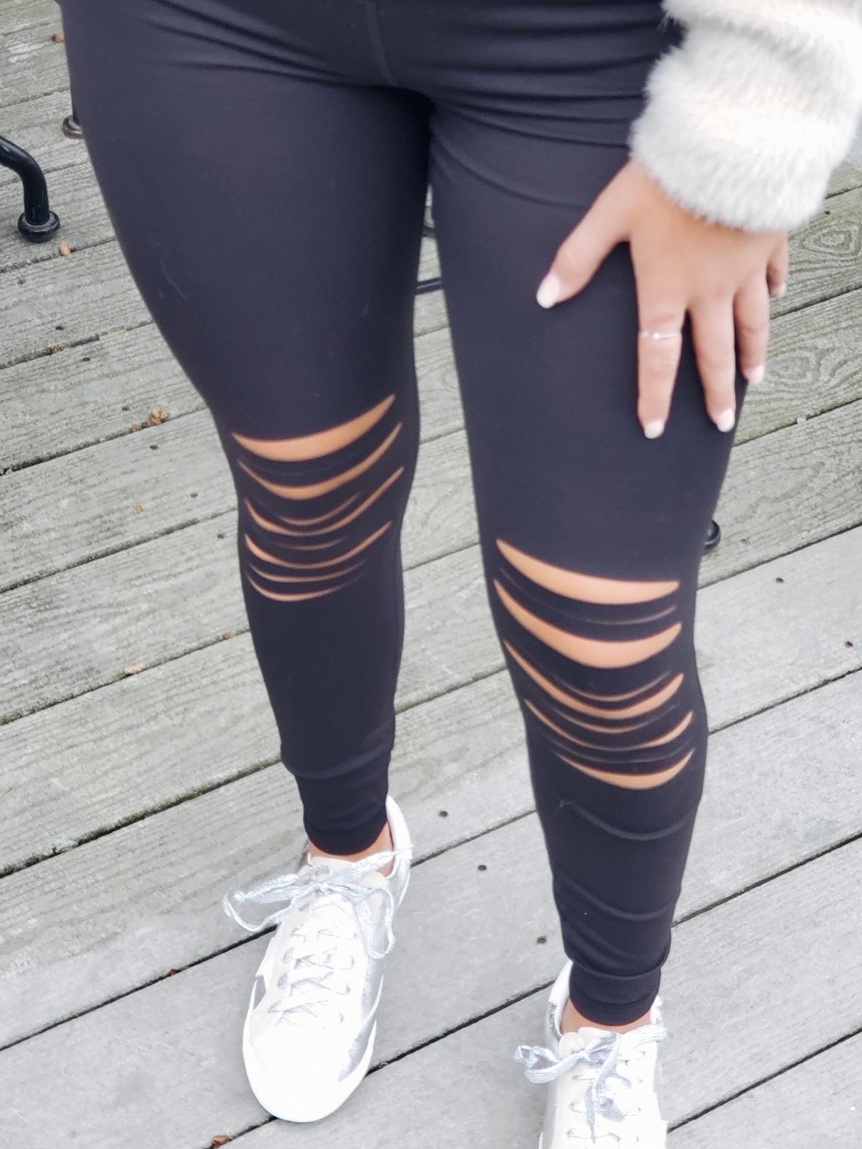 Tess Distressed Leggings - Image 2