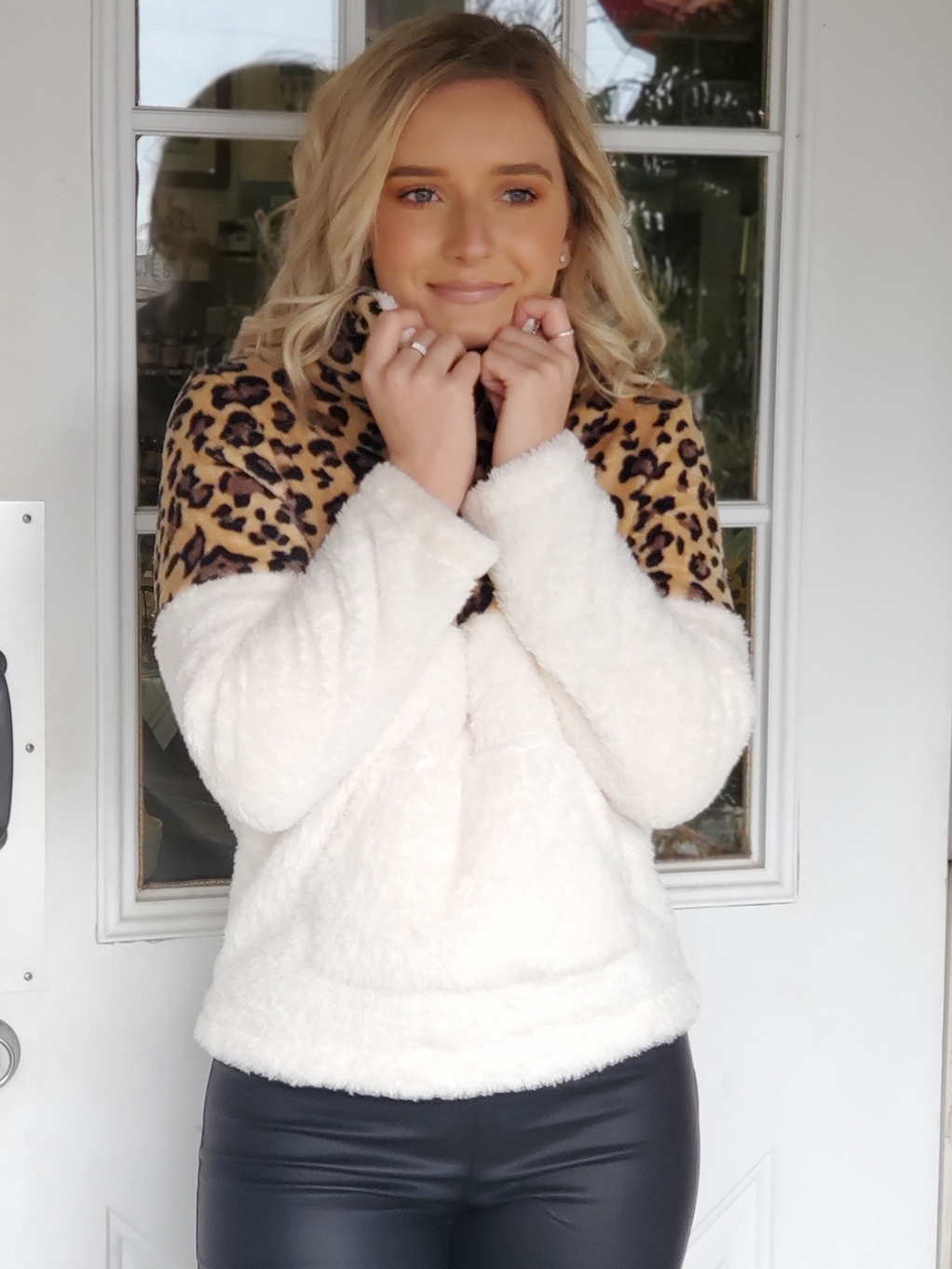 Wild about you faux sherpa fleece pullover - Image 3