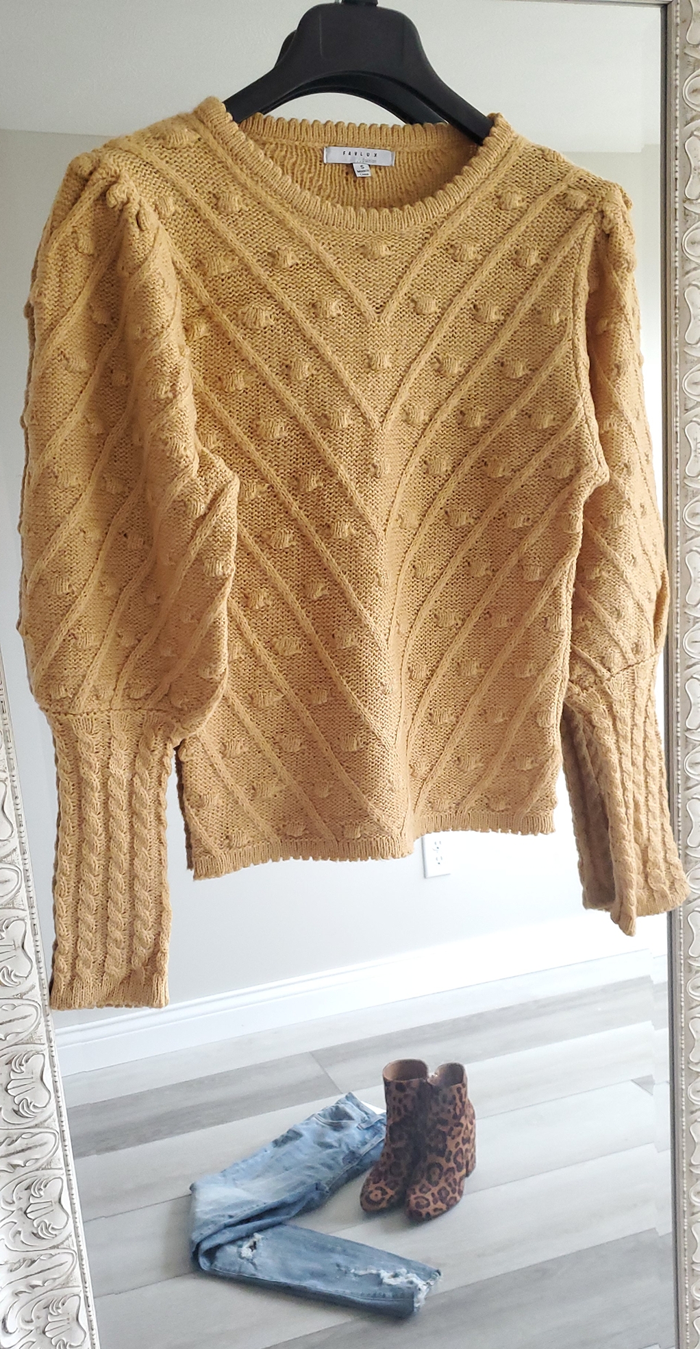 Pom Pom Puff Knit Sweater - Image 2