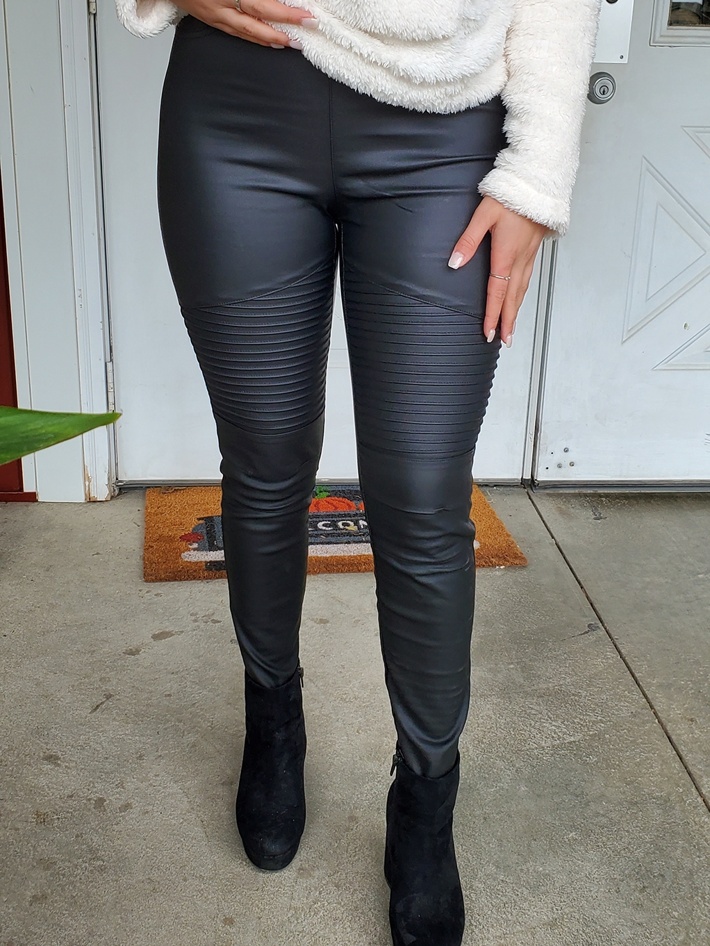 Moto Faux Leather Leggings