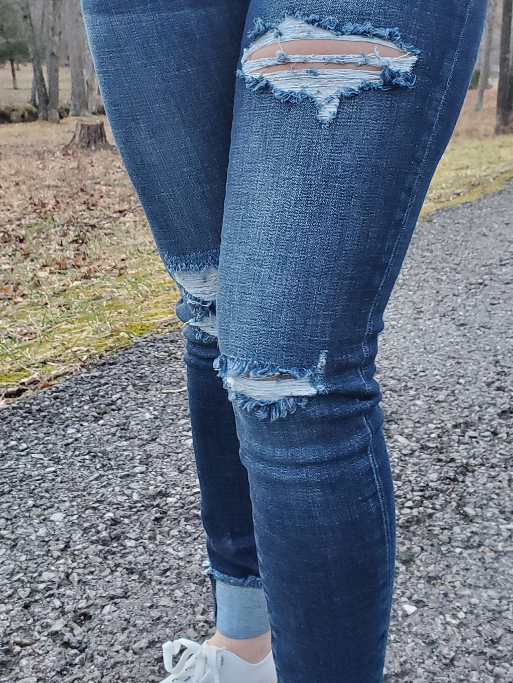 Adalee distressed denim jeans - Image 2