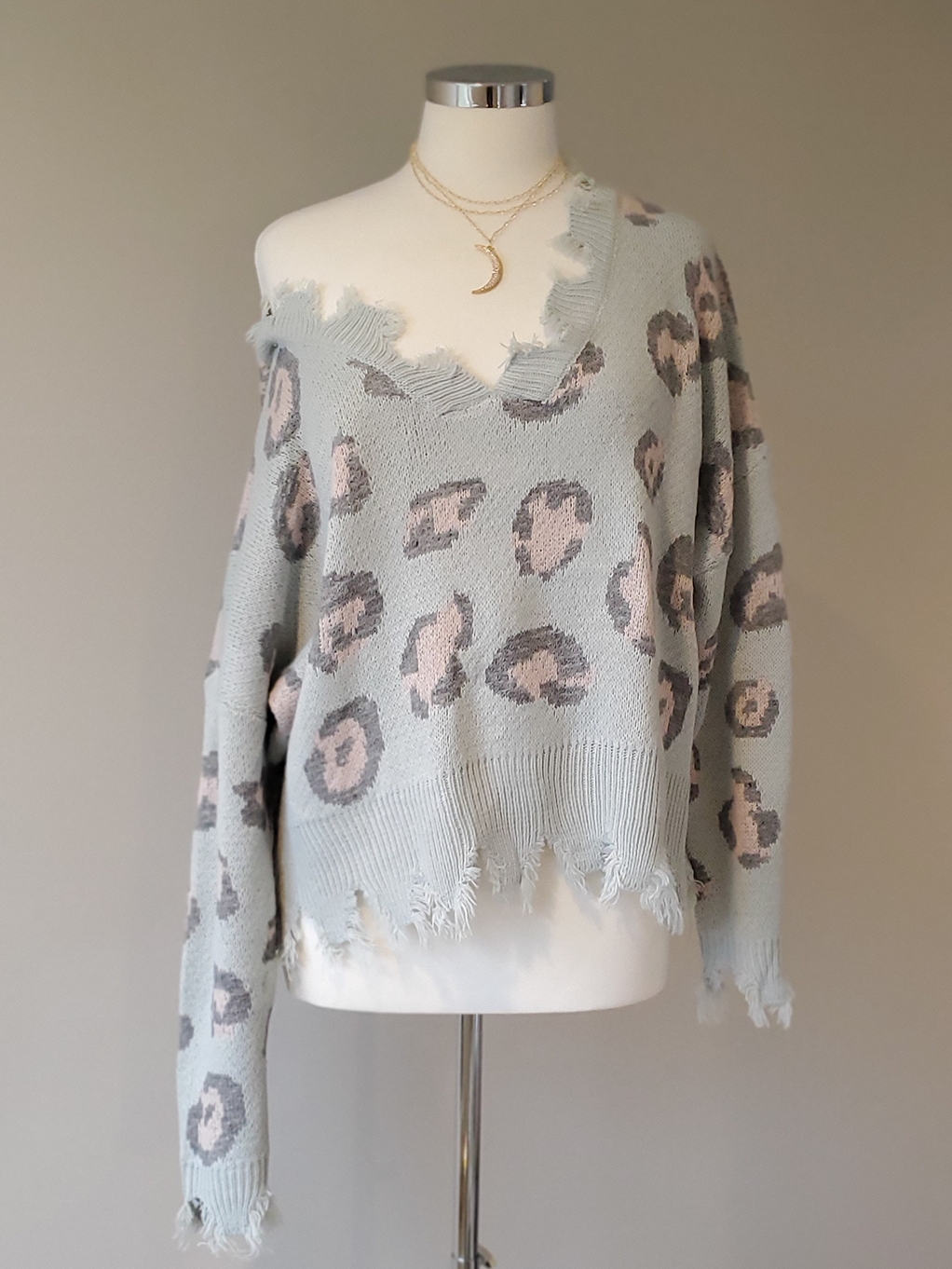 Huntress animal print sweater