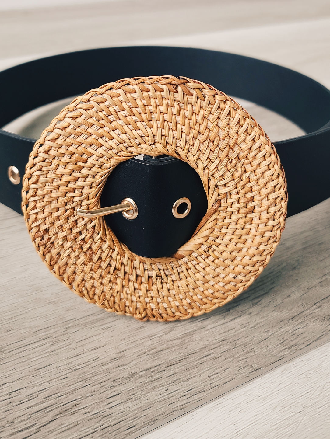 Sunburst Raffia Belt