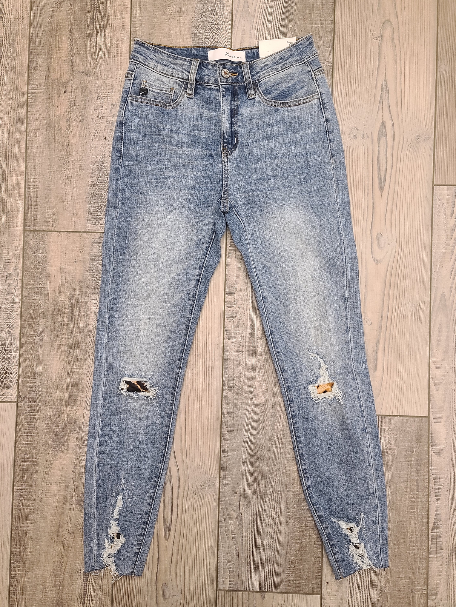 Leopard detail jeans - Image 4