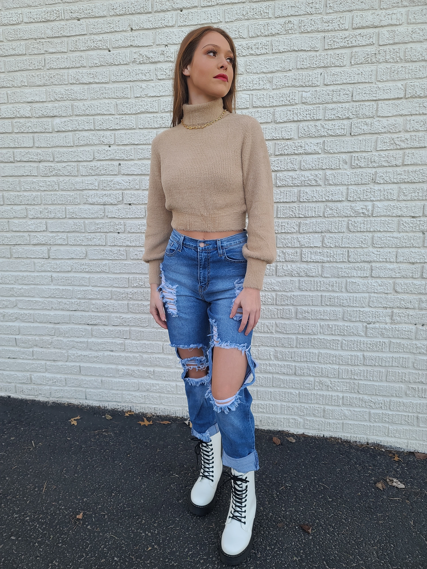 Reese turtleneck crop sweater - Image 3