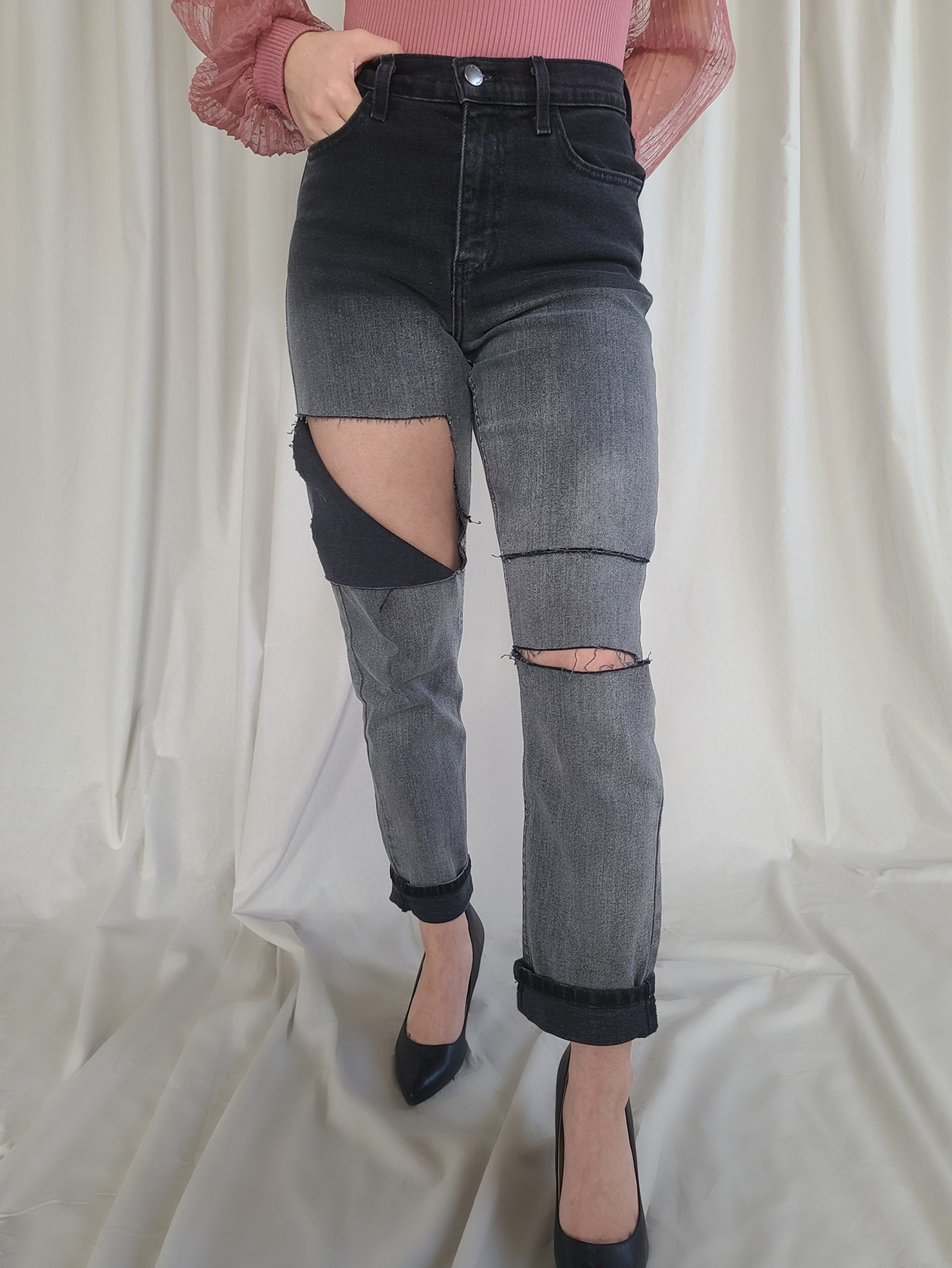 Serenity distressed boyfriend denim