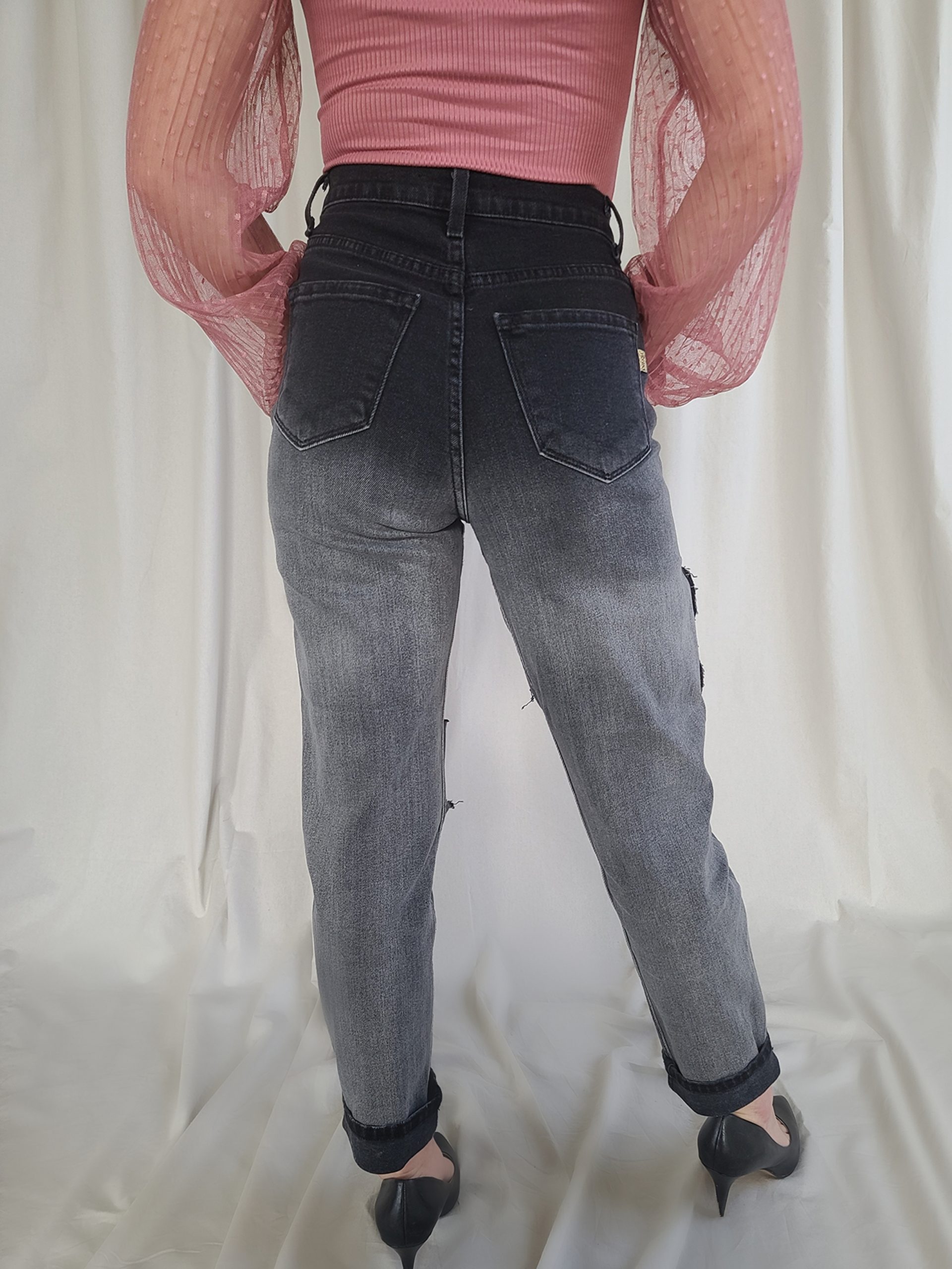 Serenity distressed boyfriend denim - Image 2