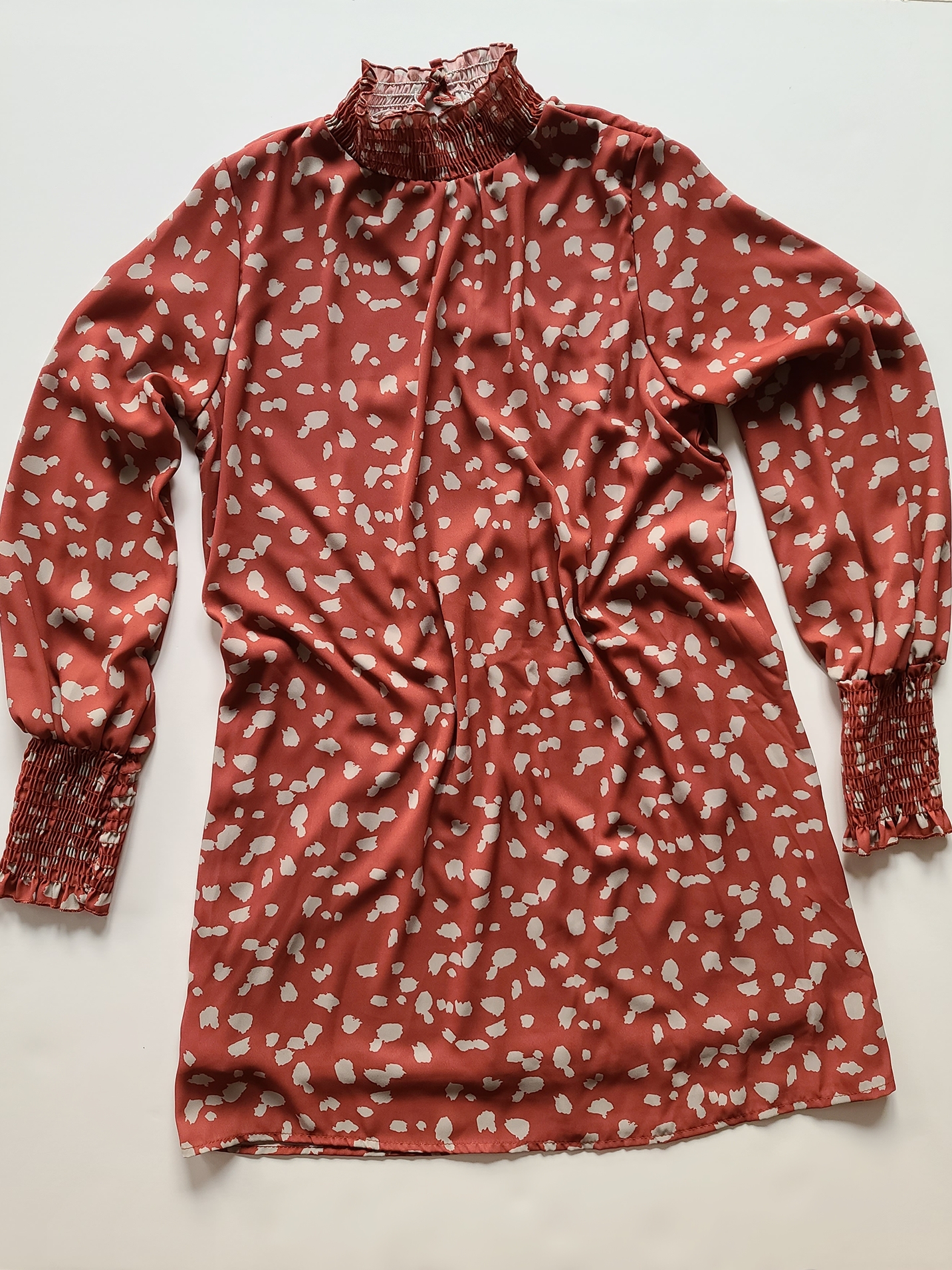 Lynne smock neck shift dress