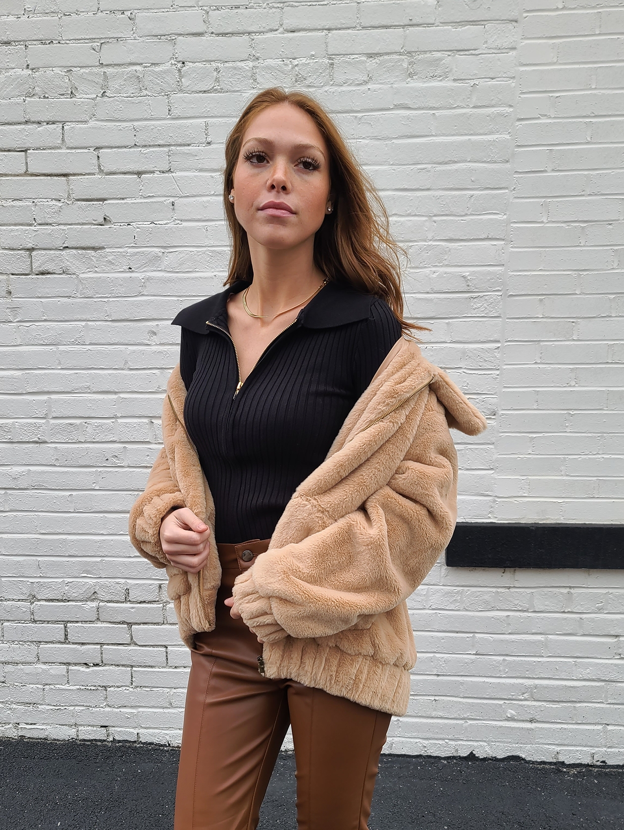 Cuddle With Me Zip Up Fur Jacket - Image 4