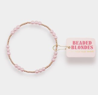 Beaded Blondes- Pink Ily Pearl Bracelet
