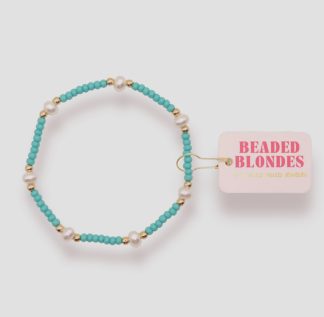 Beaded Blondes - Turquoise Pearl Bracelet