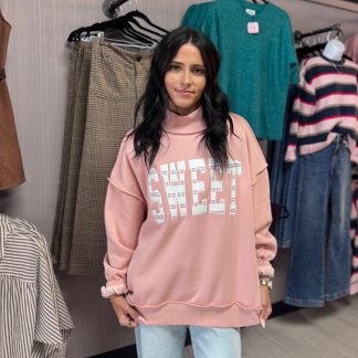 Sweet Mockneck Sweatshirt