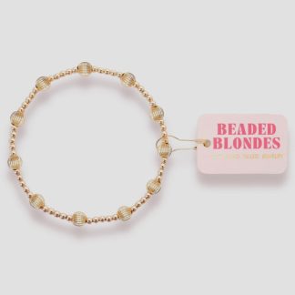 Beaded Blondes- Lively Fluted Bracelet