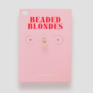 Beaded Blondes - Gold initial charm