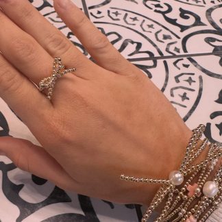 Beaded Blondes - Bow Ring
