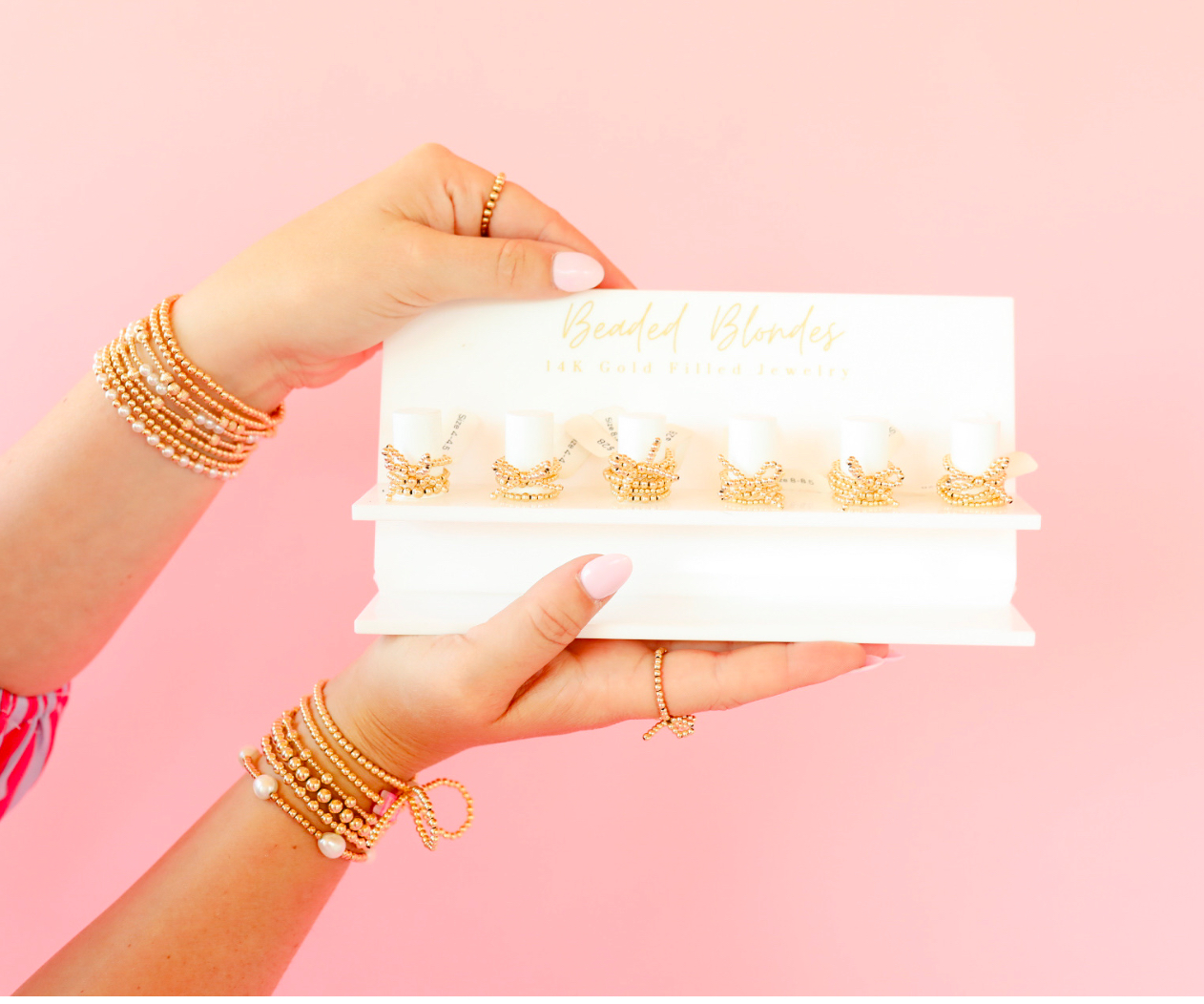Beaded Blondes - Bow Ring - Image 2