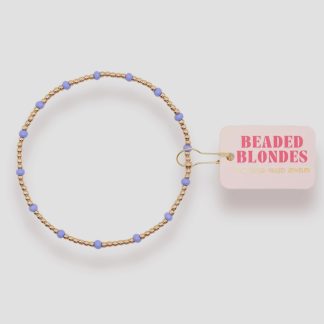 Beaded Blondes - Periwinkle Dainty Poppi Bracelet