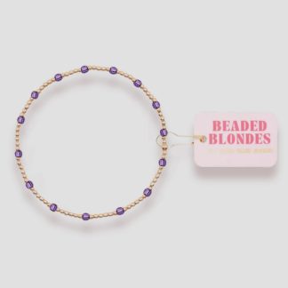 Beaded Blondes - Purple Dainty Poppi Bracelet