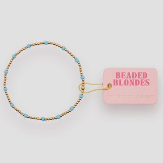 Beaded Blondes - Powder Blue Dainty Poppi Bracelet