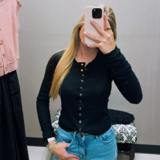 Free People- Going Places Cardi (Black)