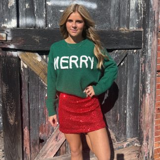 Sparkle For Days Sequin Skirt
