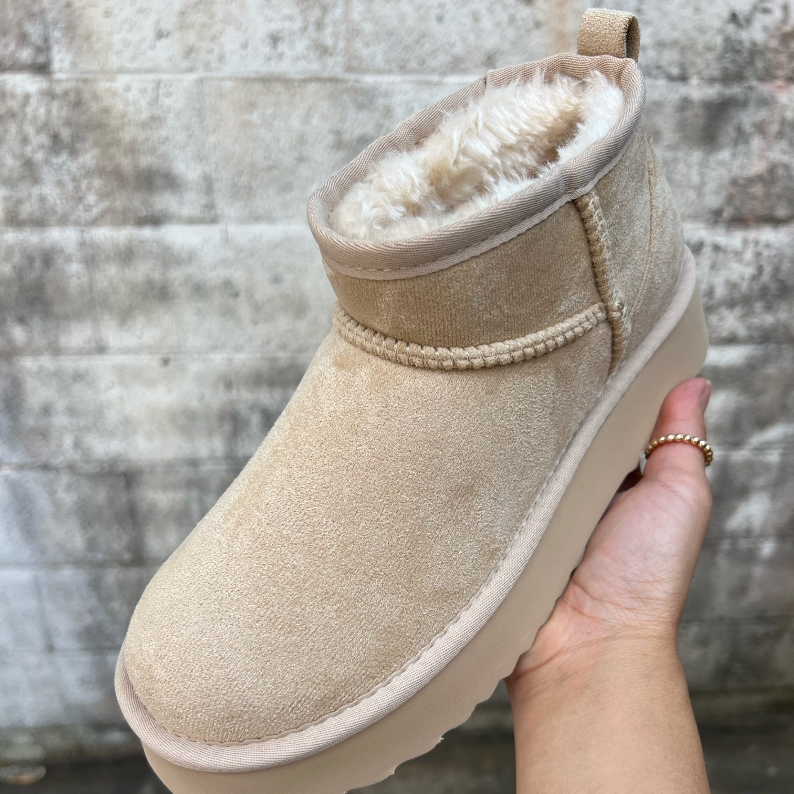 Breckenridge Mini Boots - Natural - Image 2