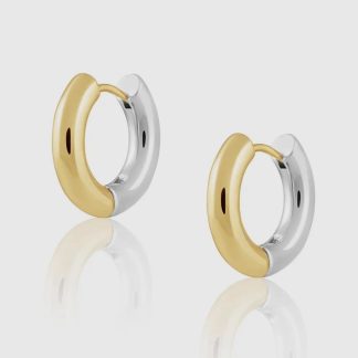 Sahira- gala two tone earrings