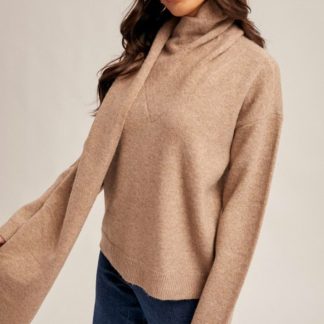 Scarf Sweater Top (sale)