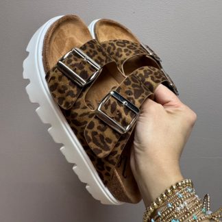 Jazmin Leopard Sandal