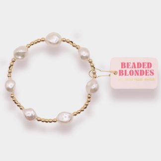 Beaded Blondes- Sadie Pearl Bracelet