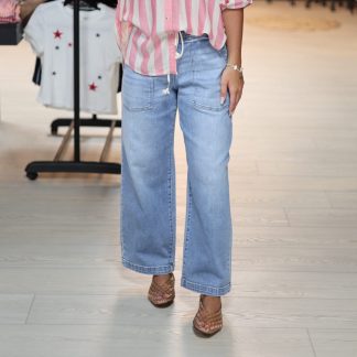 Ericka Cropped Baggy Jeans