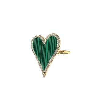 Sahira - Lucy Emerald Heart Ring