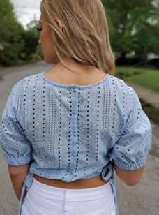 Bailey Eyelet Crop-Top - Image 3